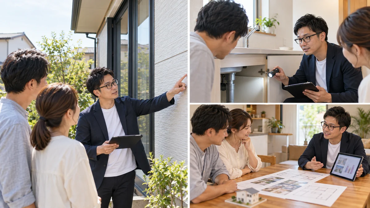 外壁や設備の修繕について相談するイメージ