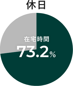 休日　グラフアイコン　画像