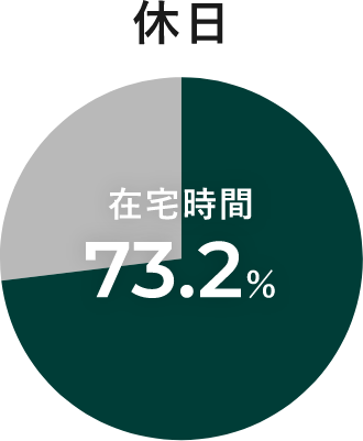 休日　グラフアイコン　画像