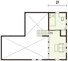 30坪5LDKの間取り図（2階）