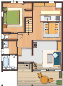 31.5坪南玄関4LDKの間取り図（1階）