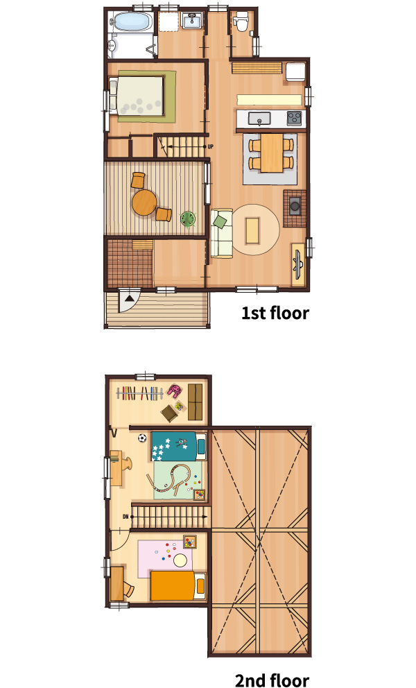 30.1坪3LDKの間取り図