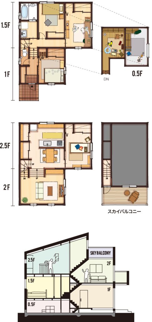 30坪 間取り図付き かっこいい家の間取り 3ldk 4ldkのおしゃれな一戸建て実例 Technohome