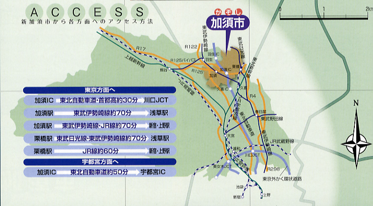 加須市の交通アクセス