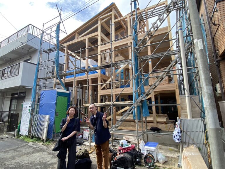 川口市U様邸｜スキップフロアのEarth Park上棟