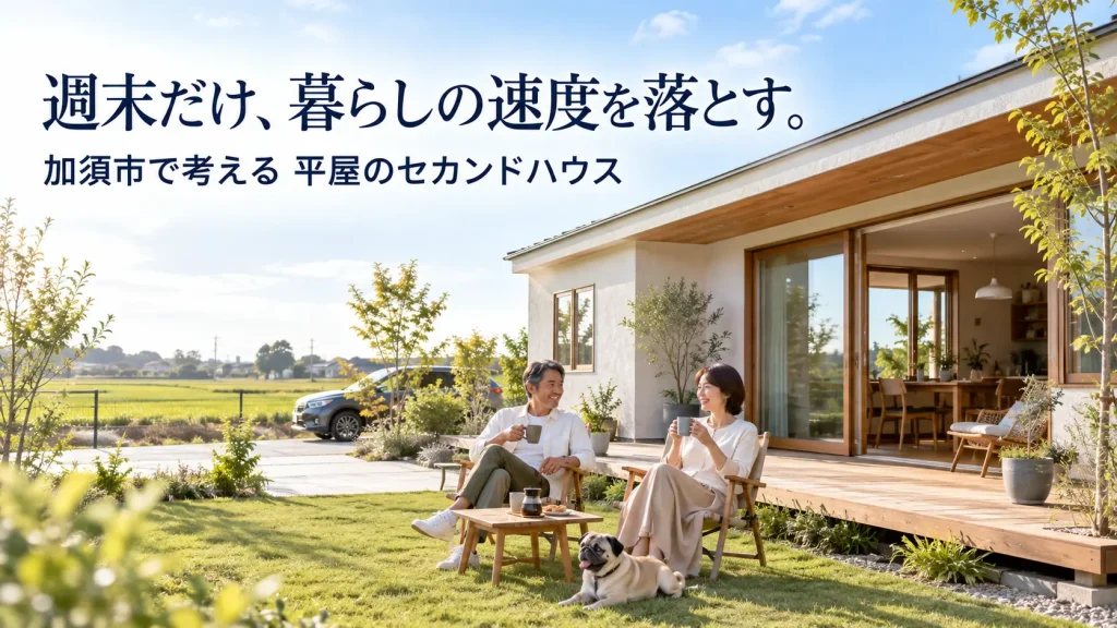 週末だけ、暮らしの速度を落とす。 加須市で考える平屋のセカンドハウス