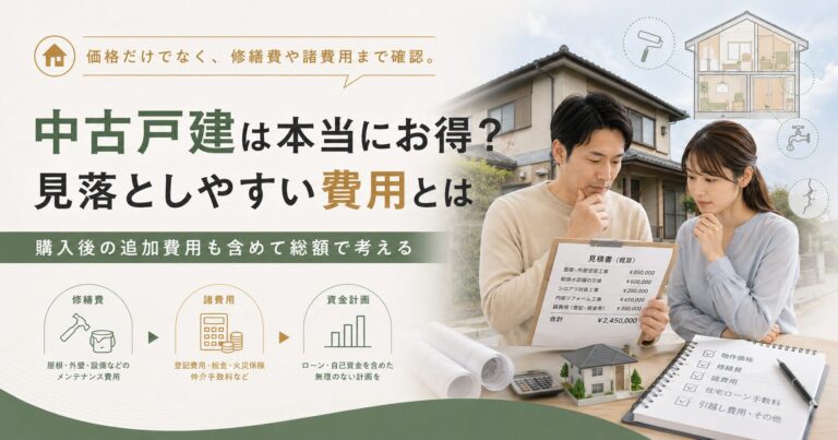 中古戸建は本当にお得？