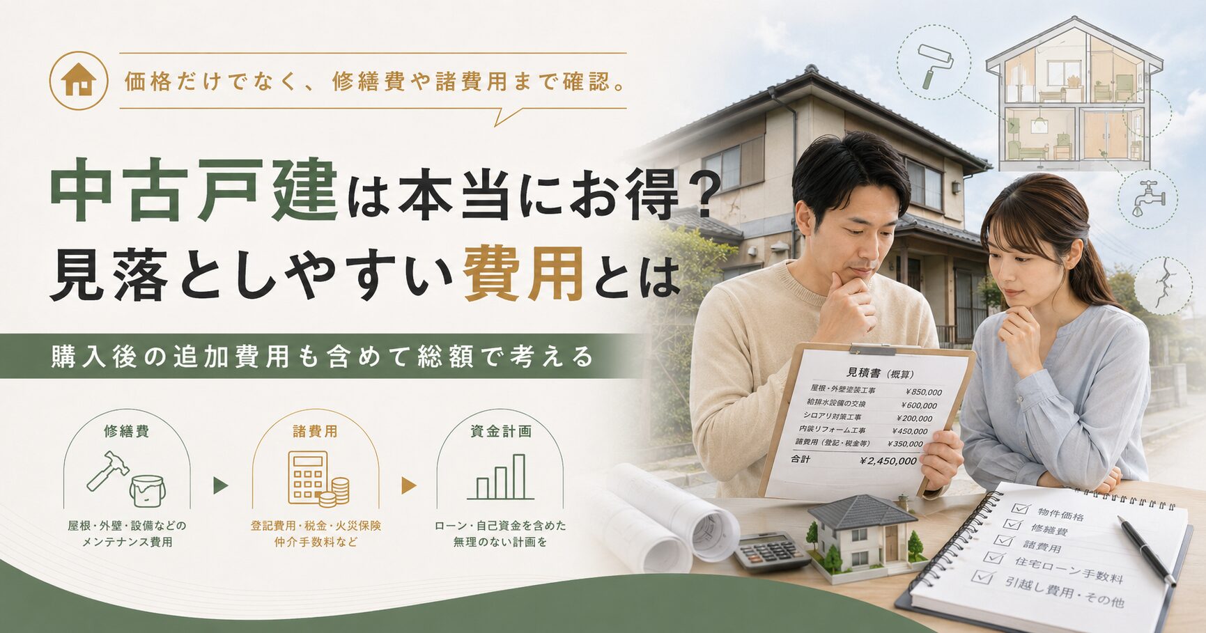 中古戸建は本当にお得? アイチャッチ 中古戸建は本当にお得? アイチャッチ