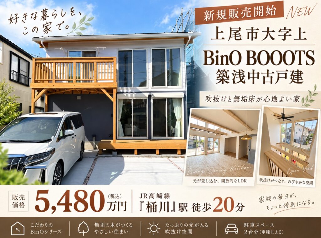 上尾市大字上 BinO BOOOTSの分譲地