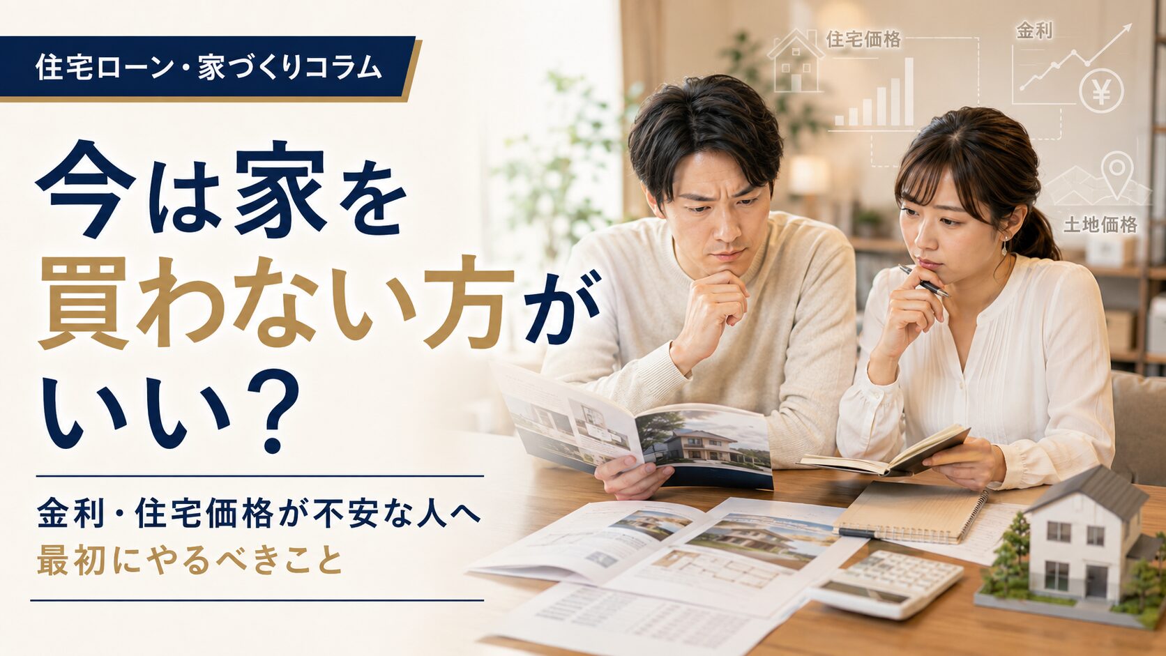 「今は家を買わない方がいい」は本当? アイチャッチ 「今は家を買わない方がいい」は本当? アイチャッチ